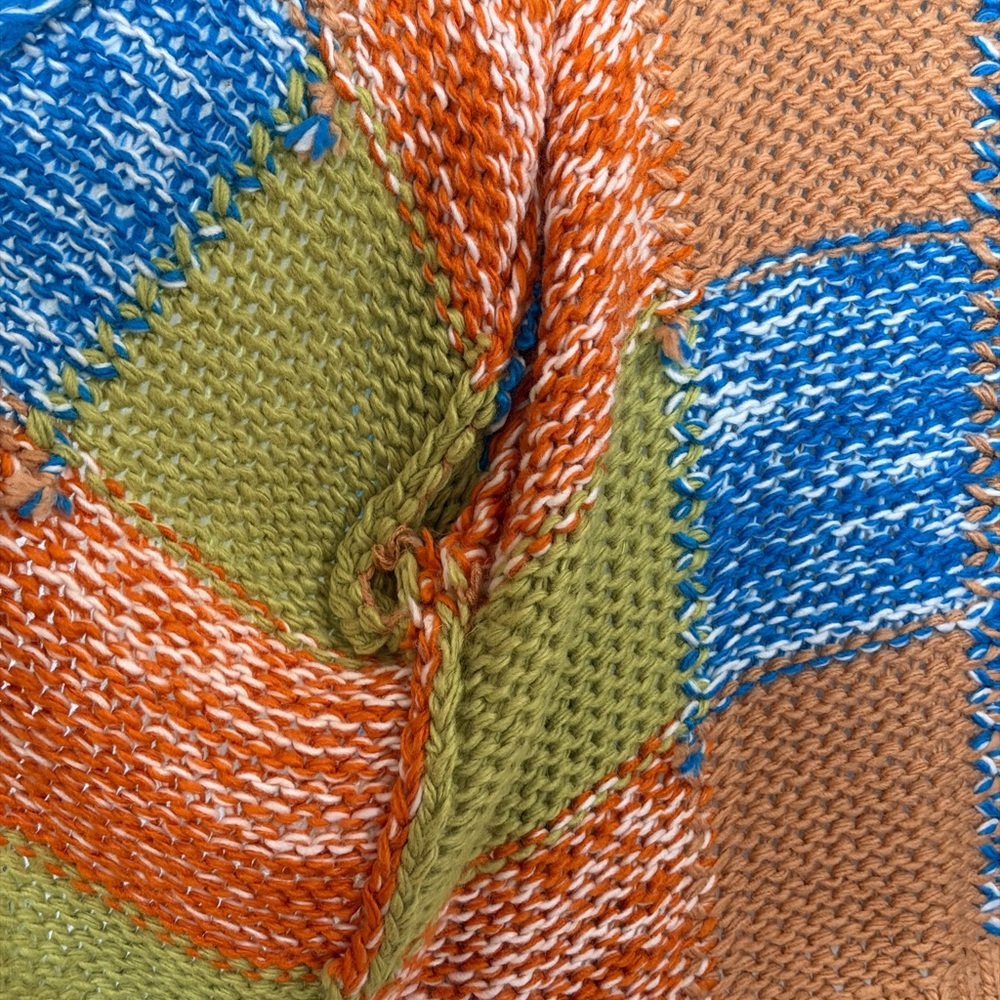 Cato Multicolor Patchwork Cardigan - image 6